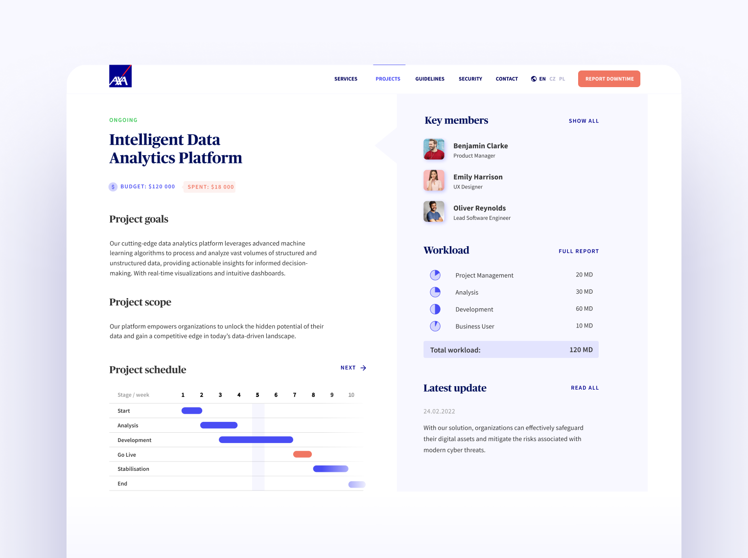 AXA project design